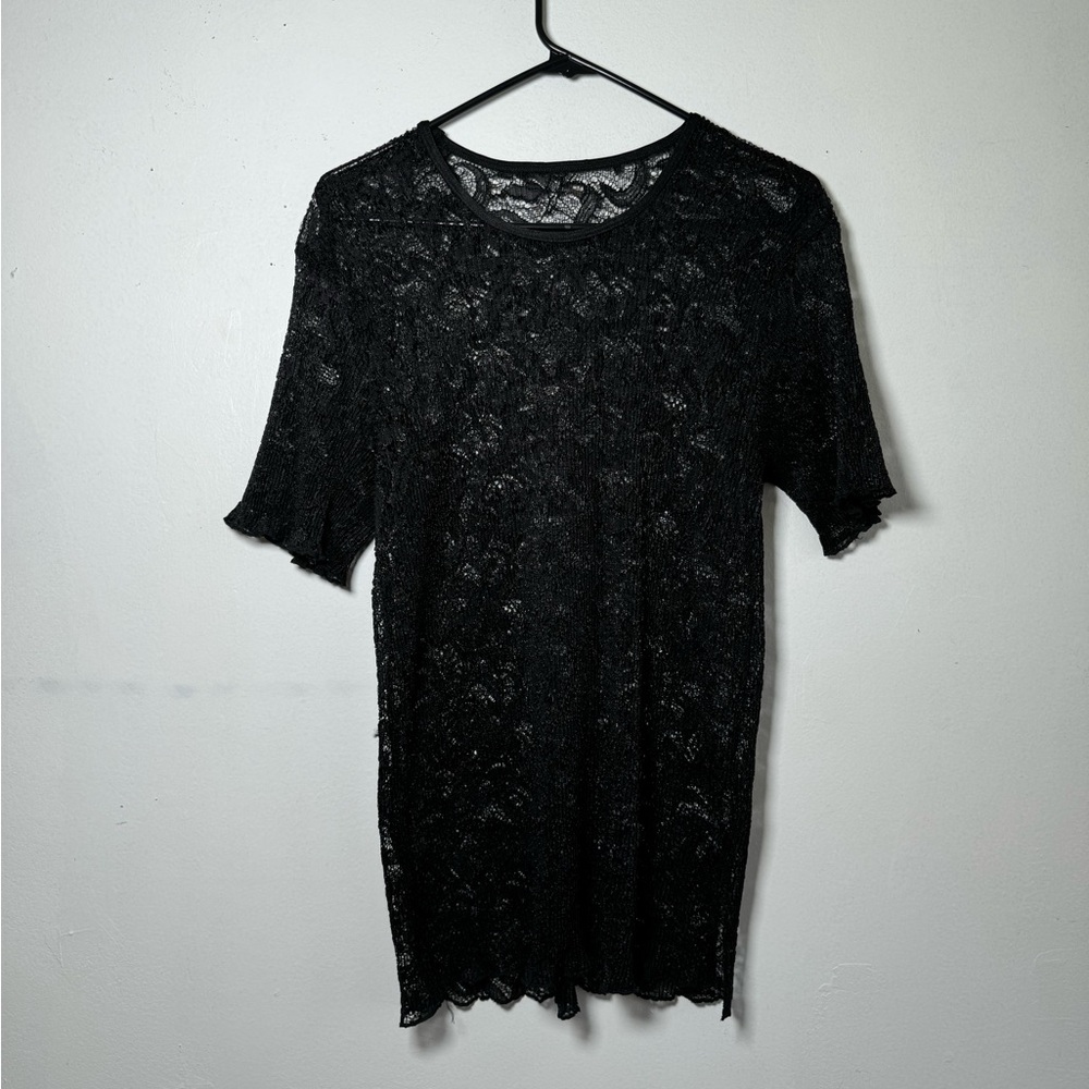 Black lace-style Top